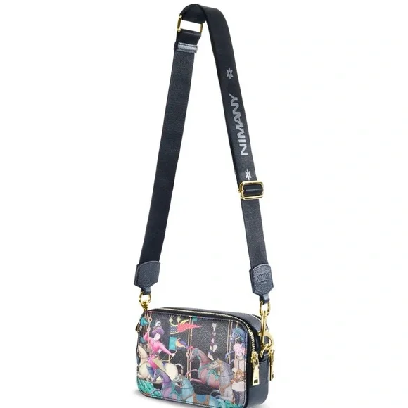 NIMANY Stylish Multicolor Designer Crossbody Bag - NIB - Picture 7 of 11